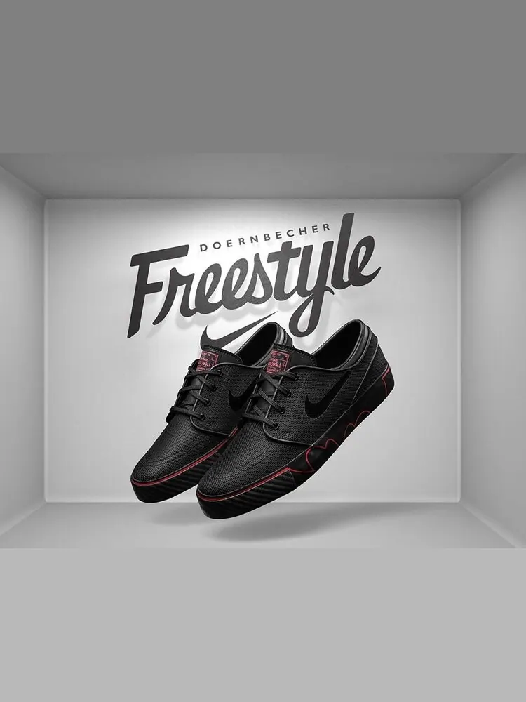 Кроссовки Nike Stefan Janoski GS 'Doernbecher' — изображение 2 из 4, черный