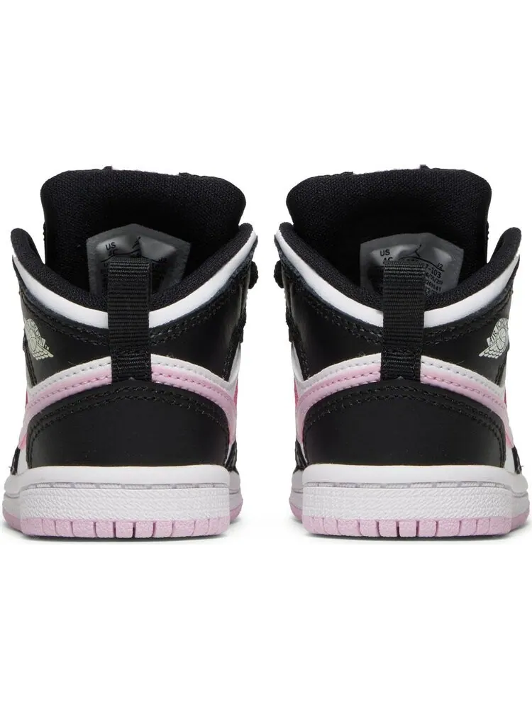 Кроссовки Air Jordan 1 Mid TD White Light Arctic Pink — изображение 6 из 8, белый
