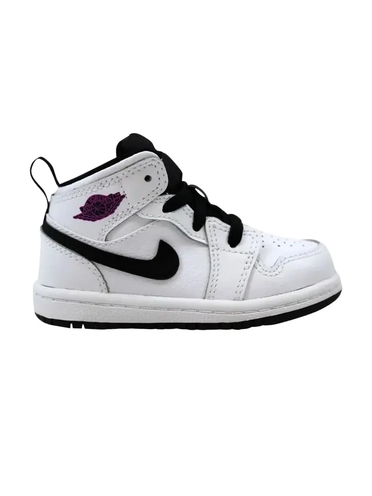 Кроссовки Air Jordan 1 Mid GT 'White Fuchsia Blast' — изображение 1 из 1, белый
