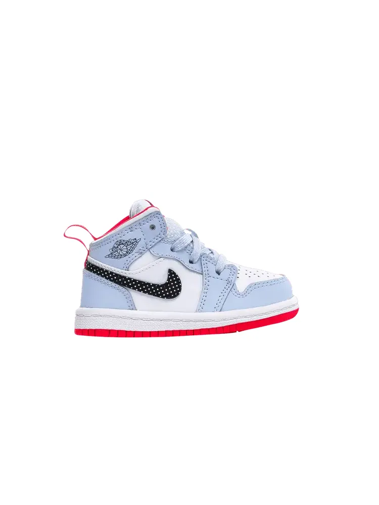 Кроссовки Air Jordan Air Jordan 1 Mid TD 'Half Blue' — изображение 1 из 1, синий/черный/белый
