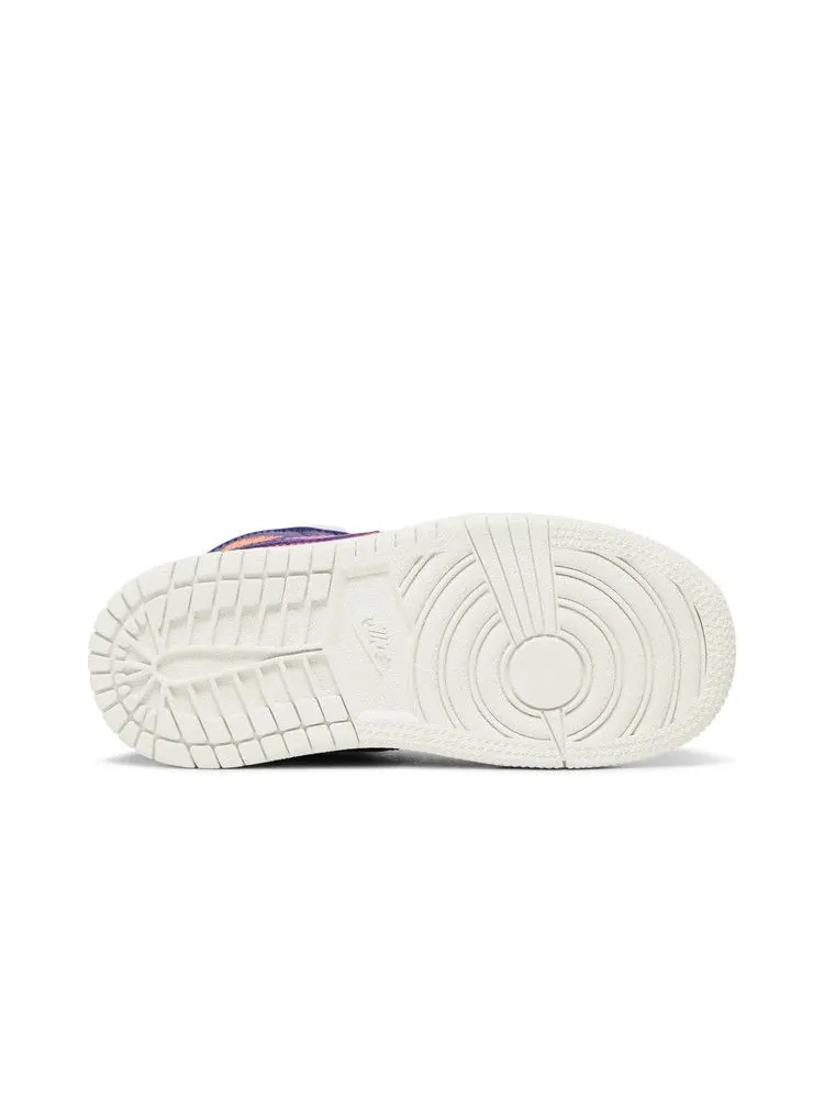 Кроссовки Air Jordan Air Jordan 1 Mid TD 'Regency Purple Fire Pink' — изображение 5 из 9, розовый///фиолетовый