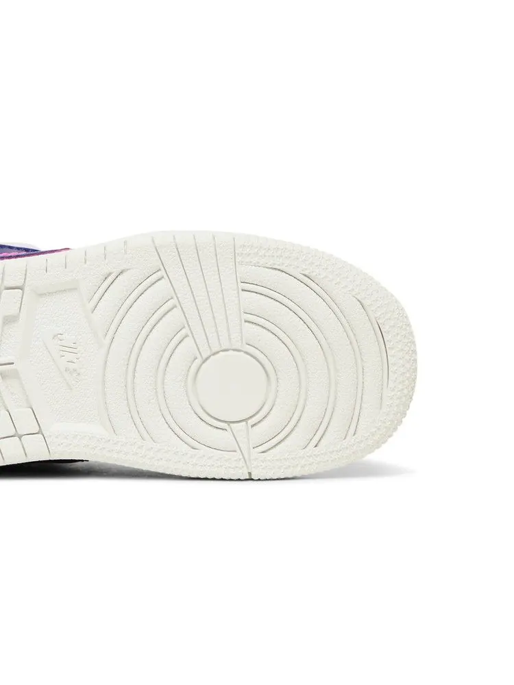 Кроссовки Air Jordan Air Jordan 1 Mid TD 'Regency Purple Fire Pink' — изображение 6 из 9, розовый///фиолетовый