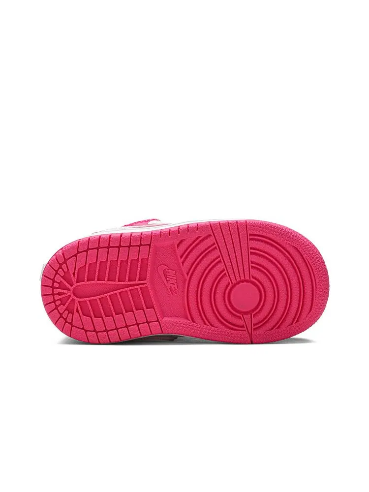 Кроссовки Air Jordan Air Jordan 1 Mid TD 'Hyper Pink' — изображение 5 из 9, розовый/белый/белый