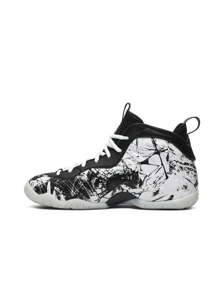 Кроссовки Nike Little Posite One BG 'Shattered Backboard' — изображение 3 из 4, белый