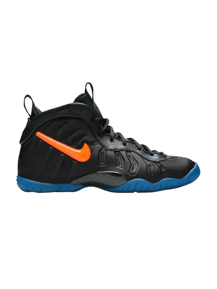 Кроссовки Nike Little Posite Pro GS 'Knicks' — изображение 1 из 9, черный/оранжевый/синий