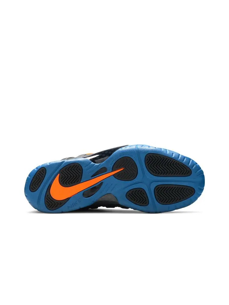 Кроссовки Nike Little Posite Pro GS 'Knicks' — изображение 5 из 9, черный/оранжевый/синий