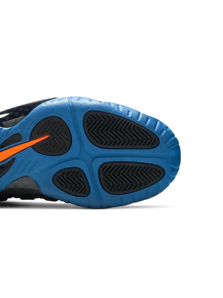 Кроссовки Nike Little Posite Pro GS 'Knicks' — изображение 6 из 9, черный/оранжевый/синий