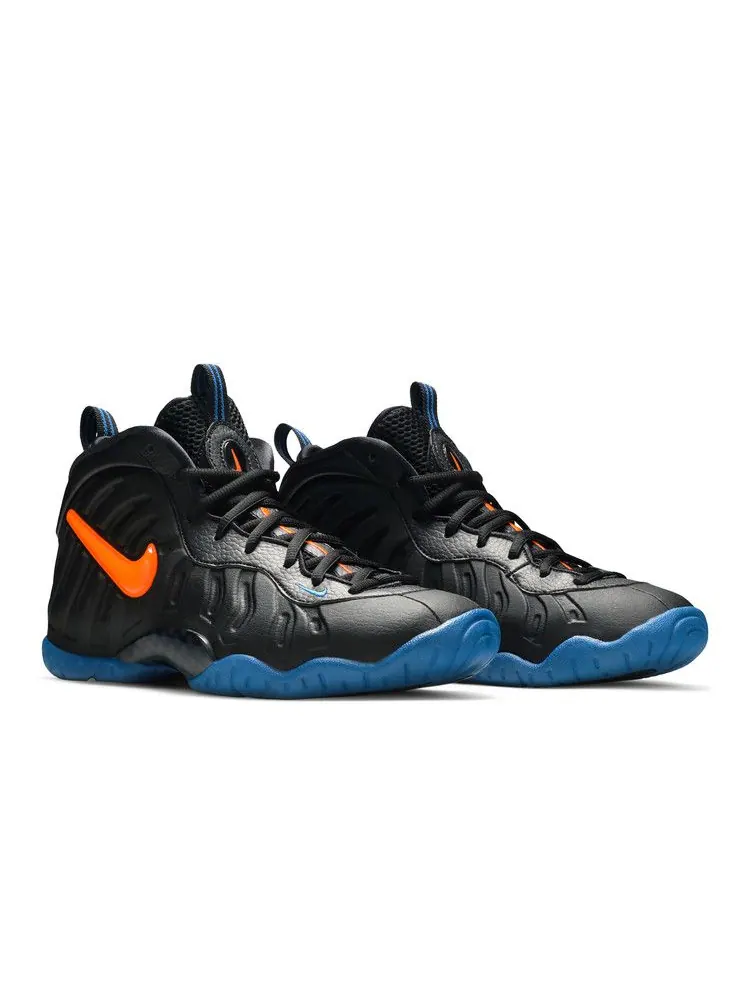 Кроссовки Nike Little Posite Pro GS 'Knicks' — изображение 9 из 9, черный/оранжевый/синий