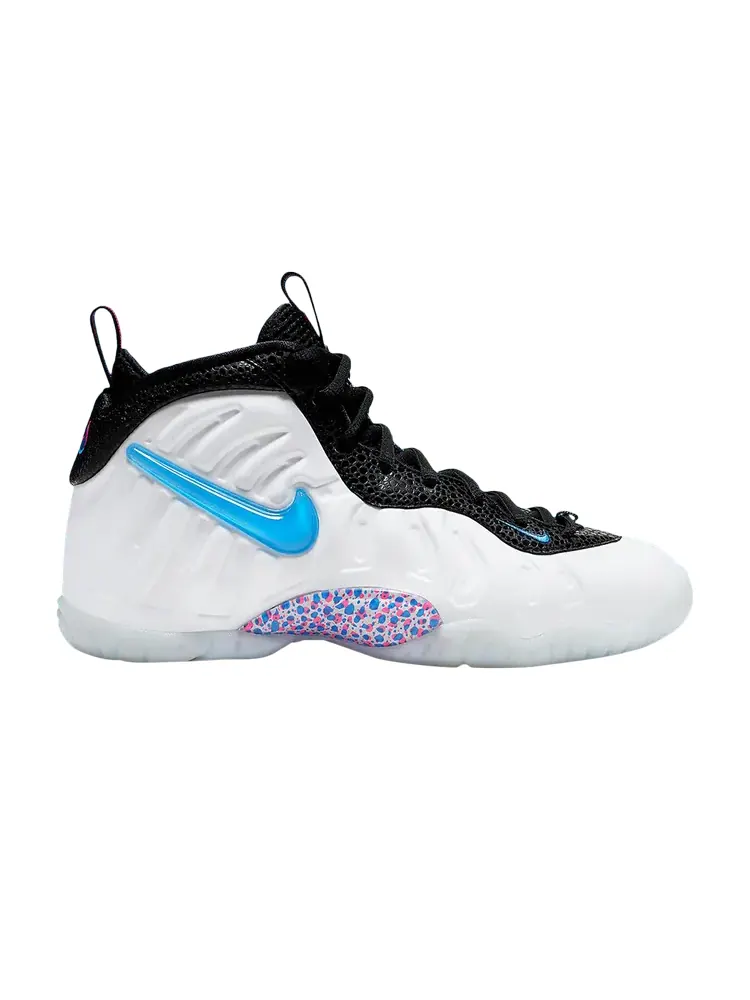 Кроссовки Nike Little Posite Pro GS '3D' — изображение 1 из 1, белый