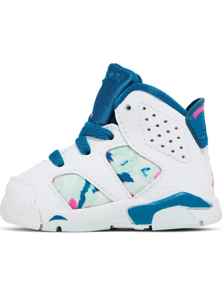 Кроссовки Air Jordan 6 Retro TD Green Abyss — изображение 3 из 8, белый