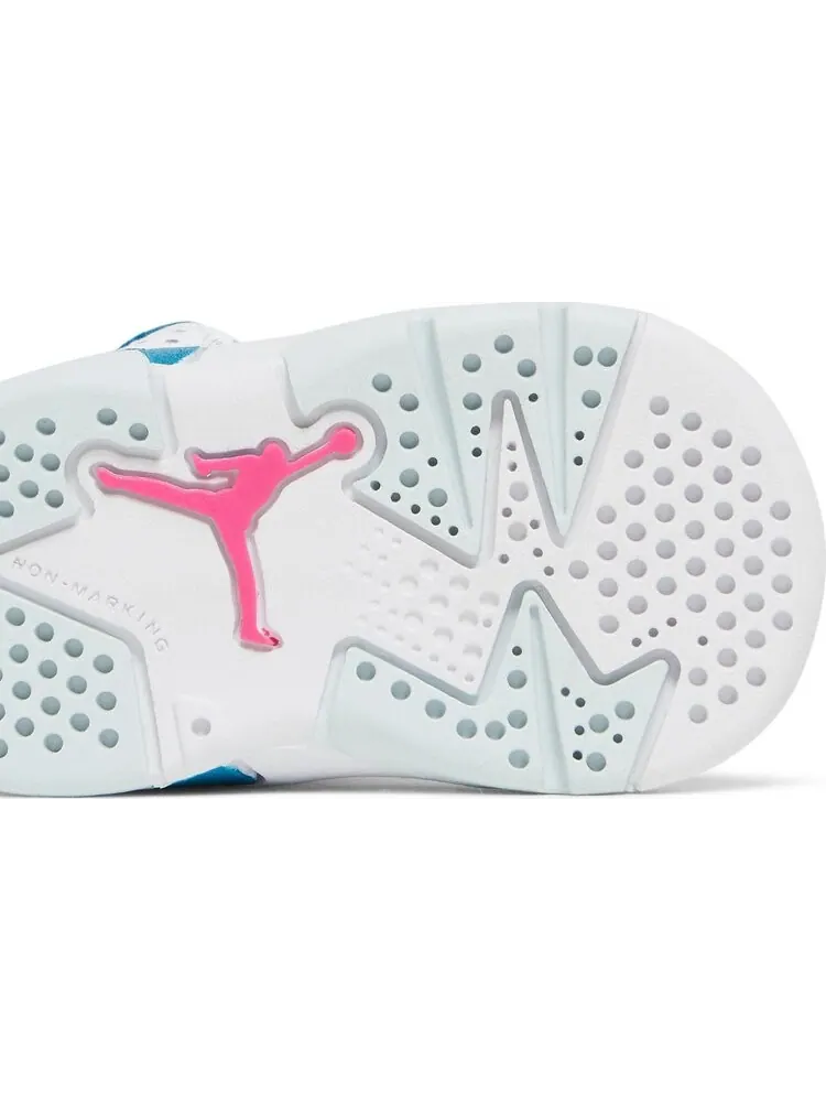 Кроссовки Air Jordan 6 Retro TD Green Abyss — изображение 5 из 8, белый