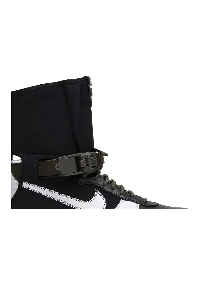 Кроссовки Acronym x NikeLab Air Force Downtown 1 Hi SP 'Black White' — изображение 2 из 8, белый