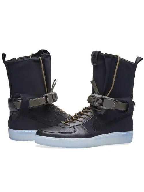 Кроссовки Acronym x NikeLab Air Force Downtown 1 Hi SP 'Black Olive' — изображение 1 из 4, черный оливковый