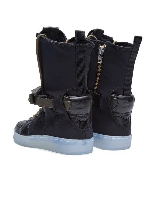 Кроссовки Acronym x NikeLab Air Force Downtown 1 Hi SP 'Black Olive' — изображение 3 из 4, черный оливковый