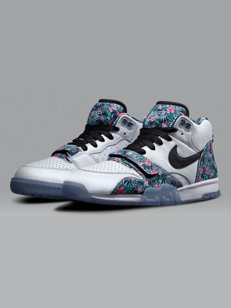 Кроссовки Nike Air Trainer 1 Mid PRM PB QS 'Pro Bowl' — изображение 2 из 7, белый/черный-розовый