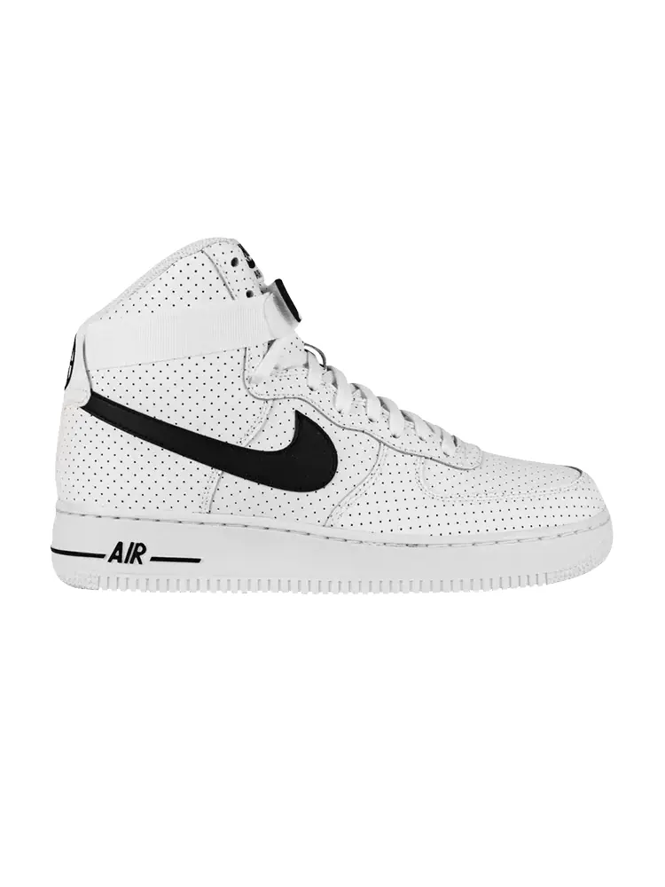 Кроссовки Nike Air Force 1 Hi GS 'White Black' — изображение 1 из 1, белый