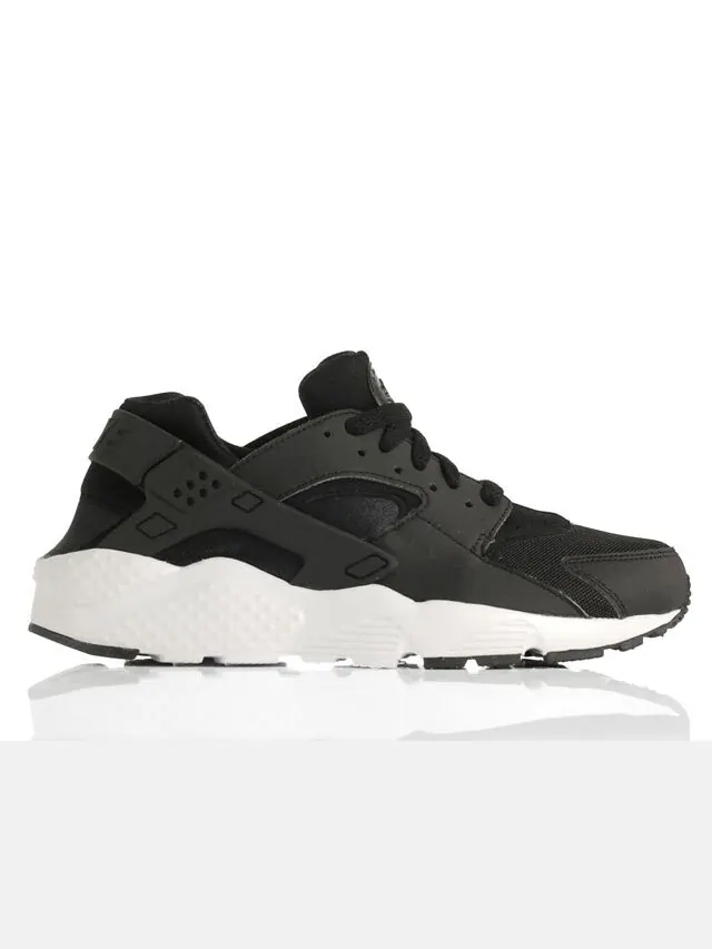 Кроссовки Nike Huarache Run GS 'Black White' — изображение 2 из 4, черный