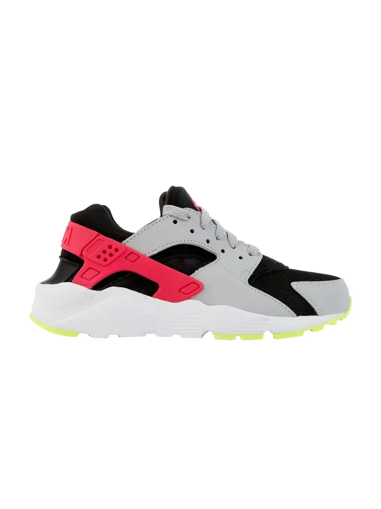 Кроссовки Nike Huarache Run GS 'Black Rush Pink Grey' — изображение 1 из 1, розовый