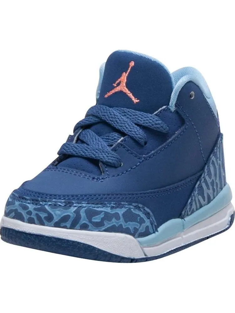 Кроссовки Air Jordan 3 Retro TD — изображение 2 из 5, фиолетовый