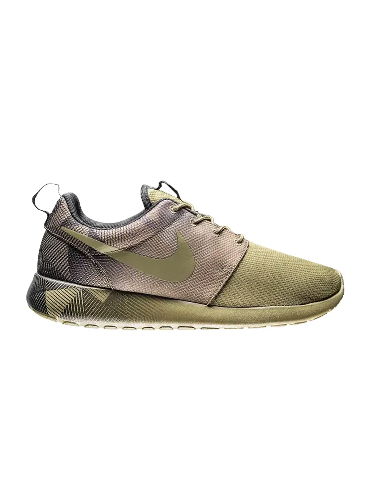 Кроссовки Nike Rosherun Print 'Iguana' — изображение 1 из 1, зеленый