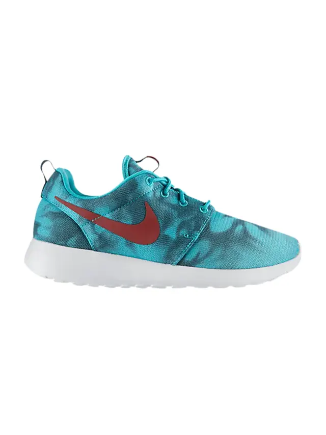 Кроссовки Nike Rosherun Print 'Hyper Jade' — изображение 1 из 1, бирюзовый