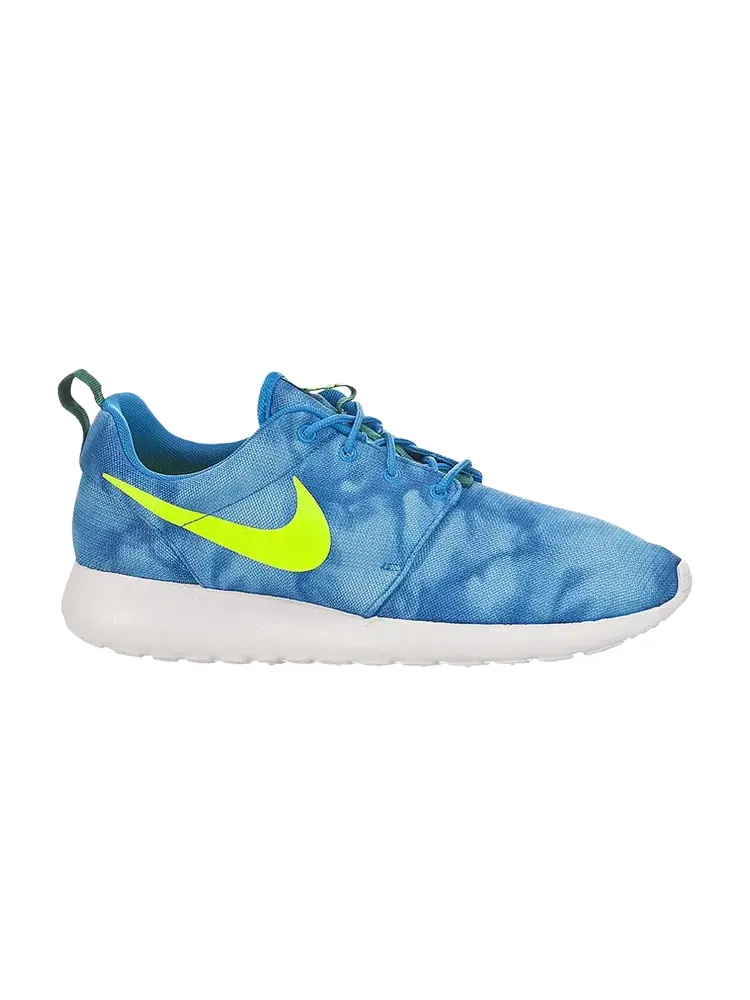 Кроссовки Nike Rosherun Print 'Electric Green' — изображение 1 из 1, синий