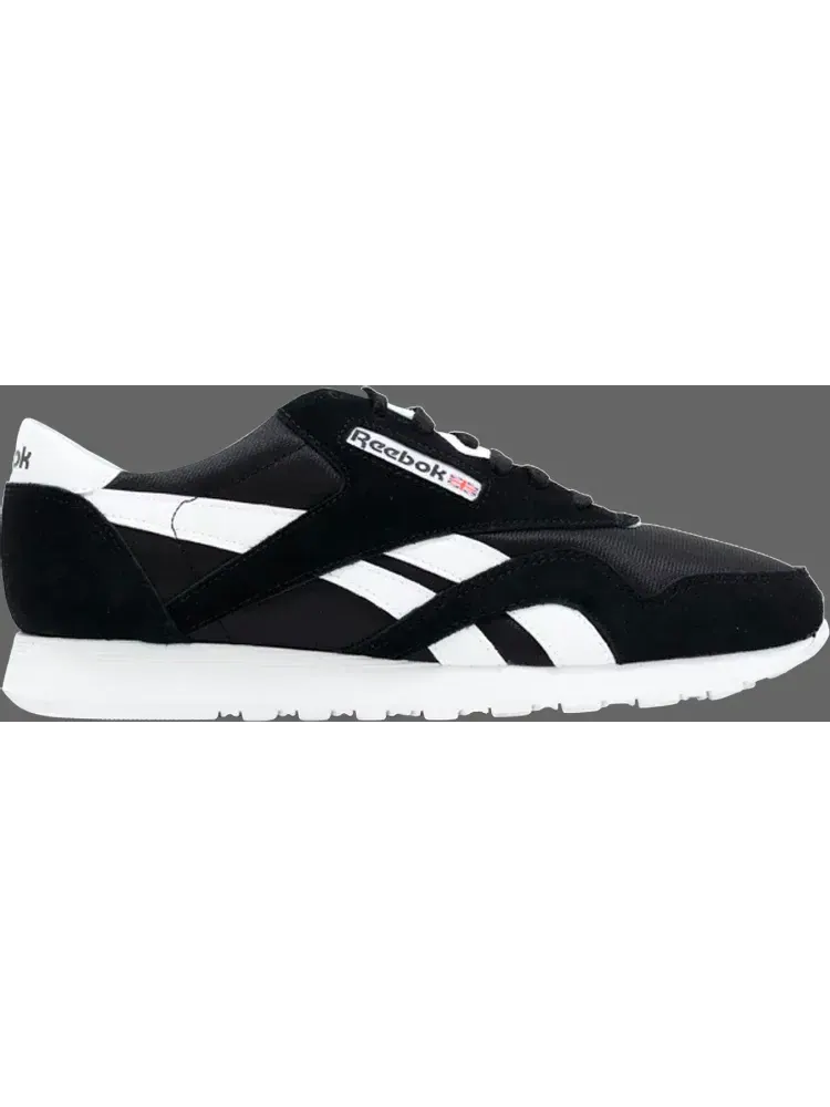 Кроссовки classic leather nylon 'black white' Reebok — изображение 1 из 1, черный