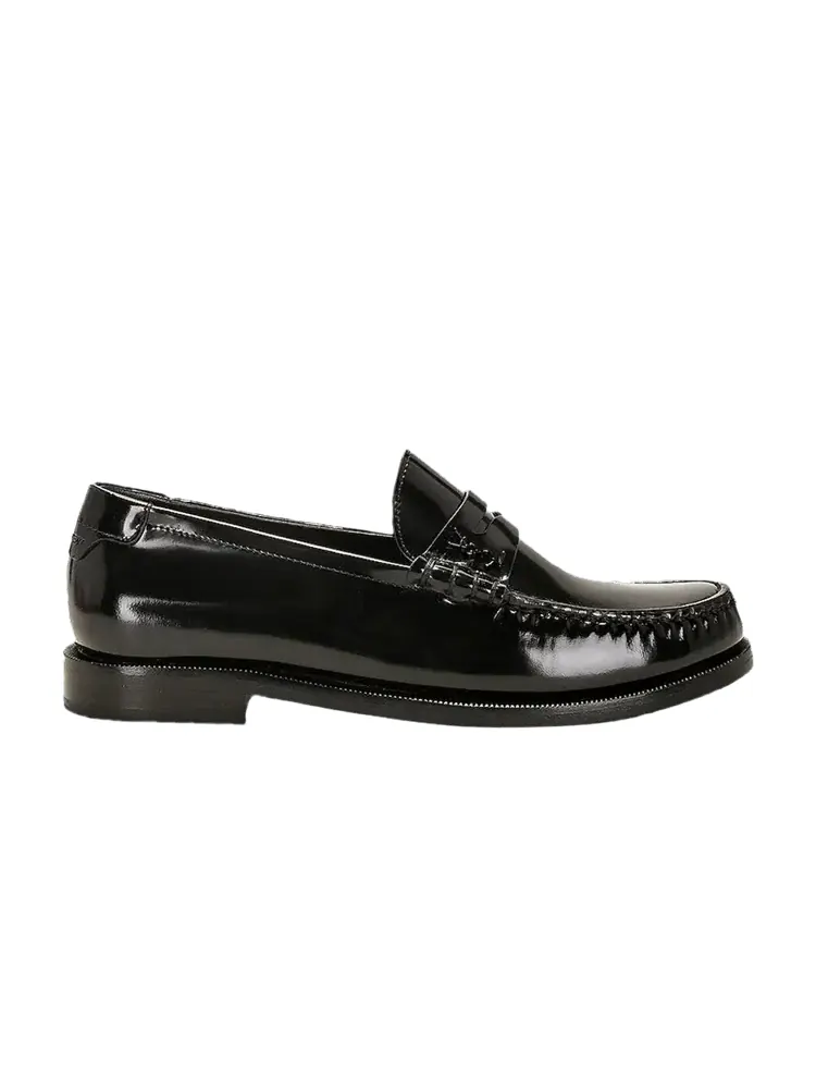 Шлепанцы Saint Laurent Wmns Le Loafer Penny Slippers Black — изображение 1 из 1, черный