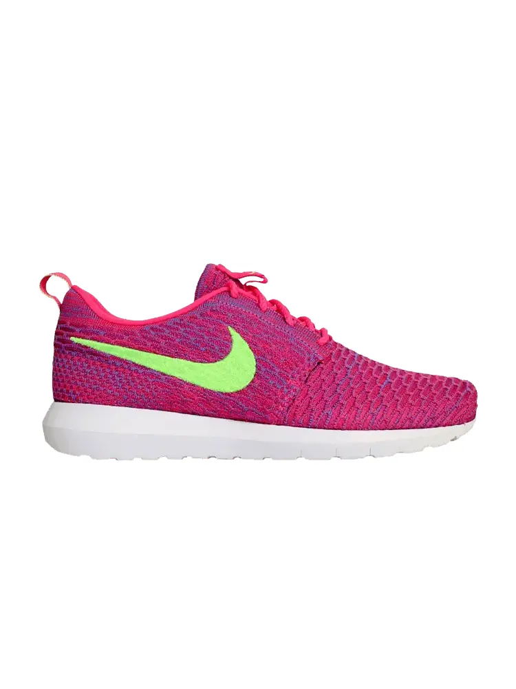 Кроссовки Nike Roshe Flyknit 'Pink Flash' — изображение 1 из 7, розовый/розовый/синий
