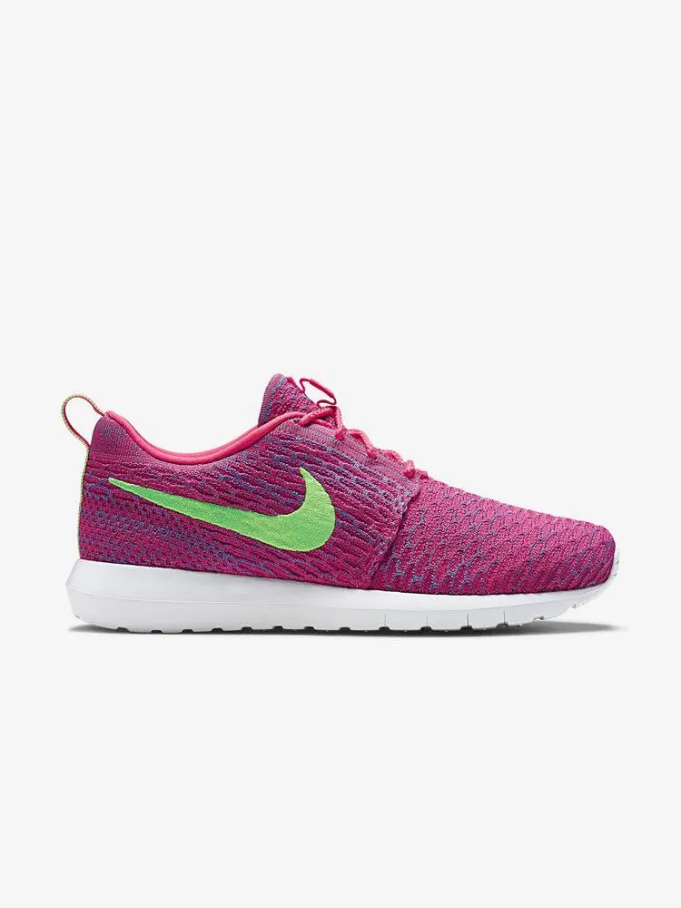 Кроссовки Nike Roshe Flyknit 'Pink Flash' — изображение 7 из 7, розовый/розовый/синий