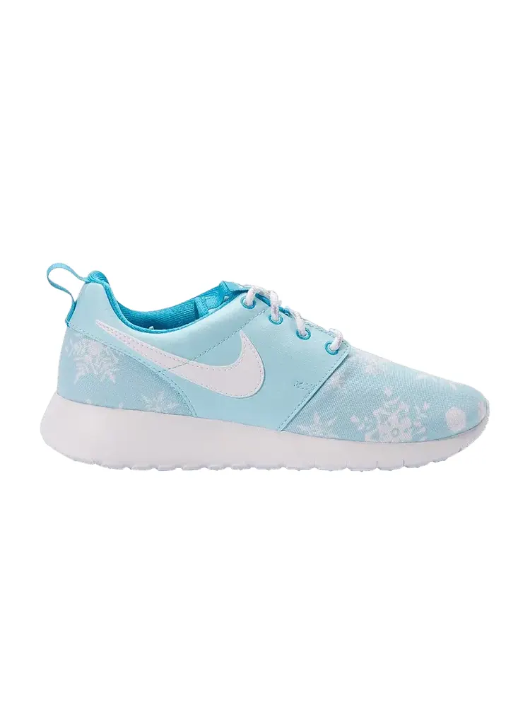 Кроссовки Nike Roshe One Print GS — изображение 1 из 1, белый-синий
