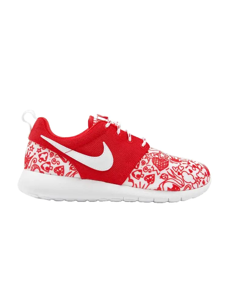 Кроссовки Nike Roshe One Print GS 'Valentine's Day' — изображение 1 из 1, красный/белый