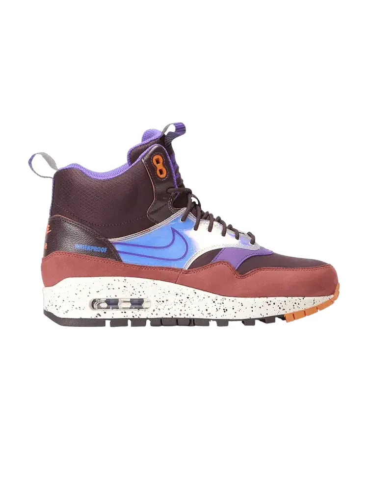 Кроссовки Nike Wmns Air Max 1 Mid Sneakerboot 'Deep Burgundy Iridescent' — изображение 1 из 1, глубокий бордовый