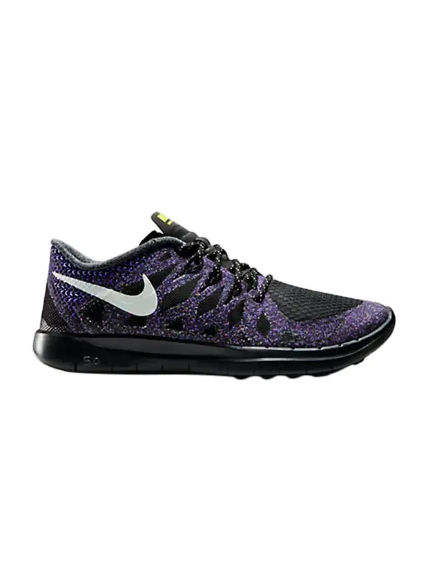 Кроссовки Nike Free 5.0 Glow GS 'Black Hyper Grape' — изображение 1 из 1, черный