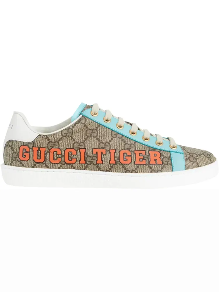 Кроссовки Gucci Wmns Ace GG Supreme Gucci Tiger Print — изображение 1 из 1, таун