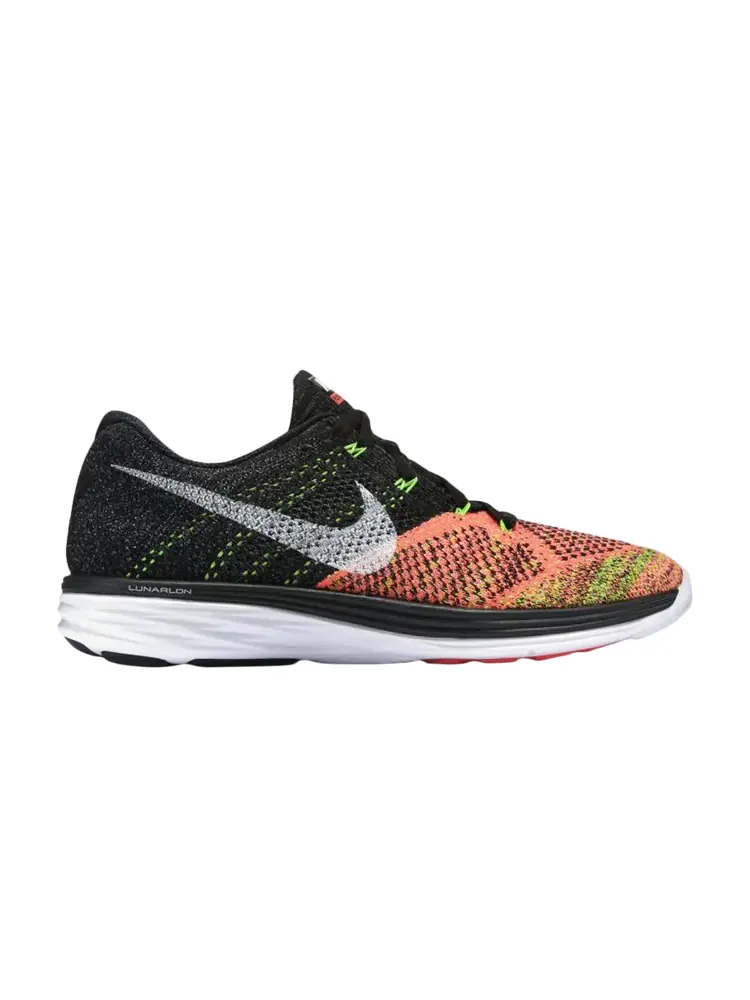 Кроссовки Nike Flyknit Lunar 3 'Orange Toe' — изображение 1 из 1, черный