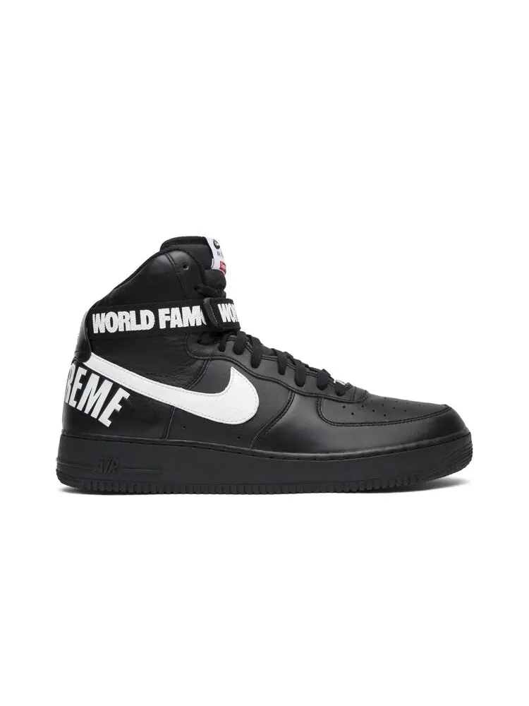 Кроссовки Nike Supreme x Air Force 1 High SP 'Black' — изображение 1 из 4, черный