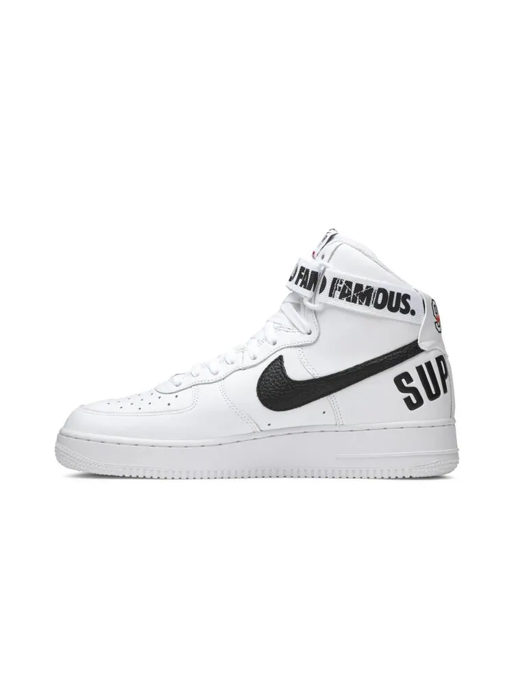 Кроссовки Nike Supreme x Air Force 1 High Supreme 'White' — изображение 3 из 4, белый