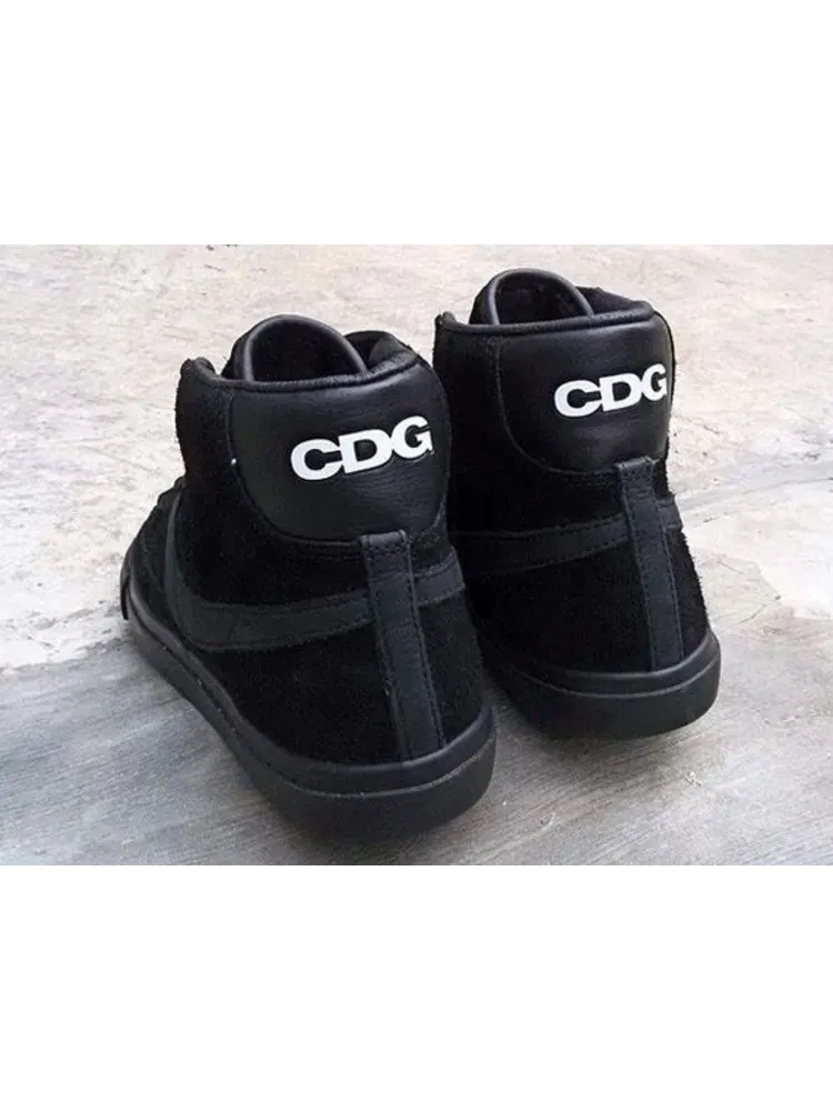 Кроссовки Nike Comme des Garçons x Blazer 'Black' — изображение 4 из 4, черный/черный