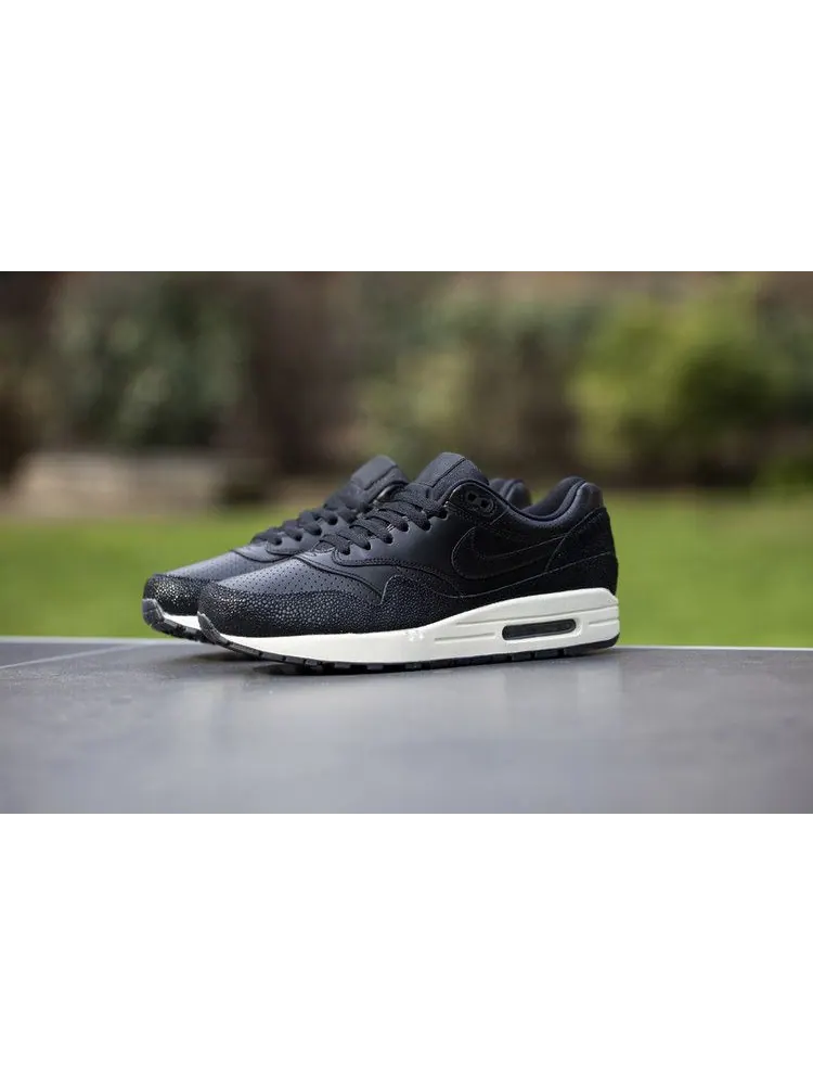 Кроссовки Nike Air Max 1 Leather Pa 'Caviar' — изображение 2 из 5, черный/черный/черный