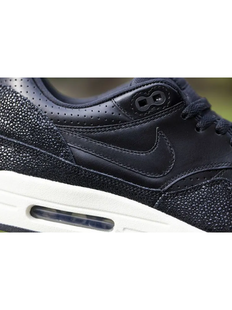 Кроссовки Nike Air Max 1 Leather Pa 'Caviar' — изображение 3 из 5, черный/черный/черный