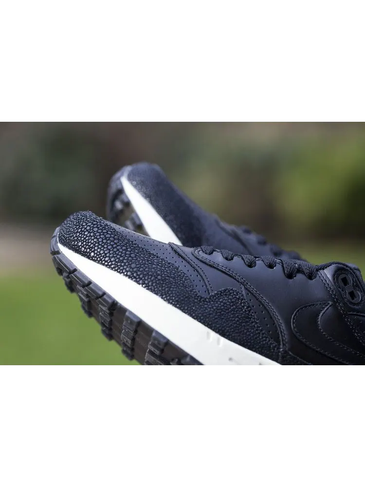 Кроссовки Nike Air Max 1 Leather Pa 'Caviar' — изображение 4 из 5, черный/черный/черный