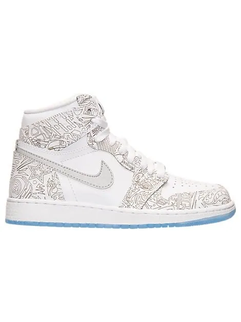 Кроссовки Air Jordan 1 Retro High BG 'Laser' — изображение 3 из 4, белый