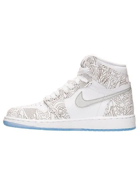 Кроссовки Air Jordan 1 Retro High BG 'Laser' — изображение 4 из 4, белый