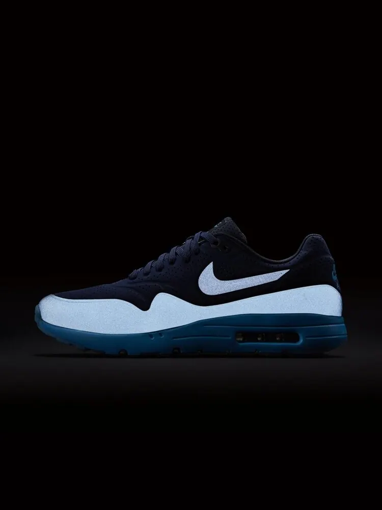 Кроссовки Nike Air Max 1 Ultra Moire 'Navy Slate' — изображение 2 из 4, синий