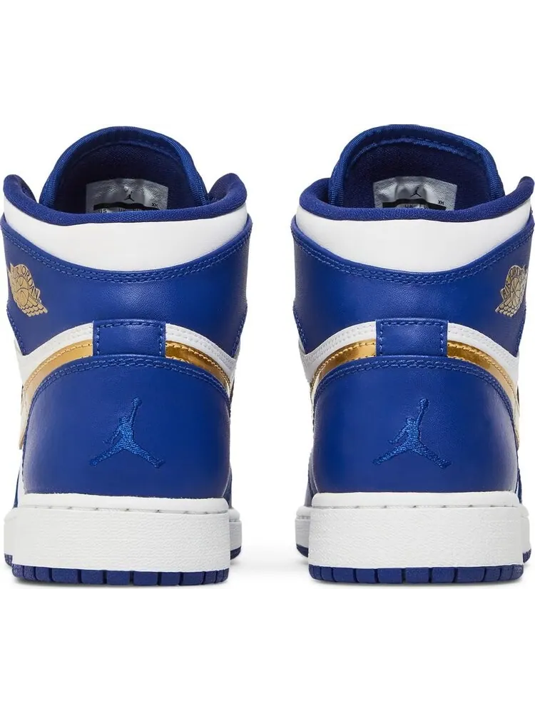 Кроссовки Air Jordan 1 Retro High BG Deep Royal — изображение 6 из 8, белый синий