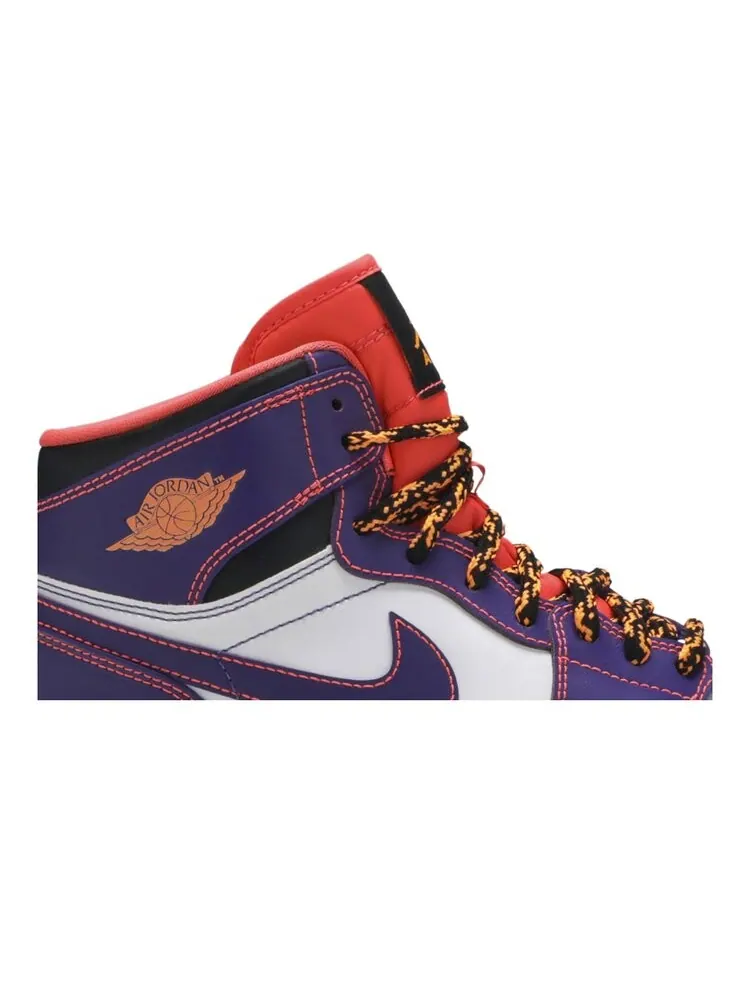 Кроссовки Air Jordan 1 Retro High GS 'Tasmanian Devil' — изображение 2 из 4, фиолетовый