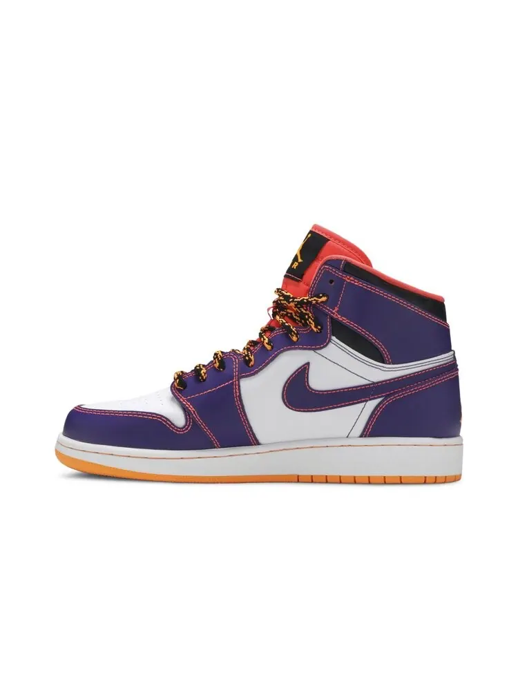 Кроссовки Air Jordan 1 Retro High GS 'Tasmanian Devil' — изображение 3 из 4, фиолетовый