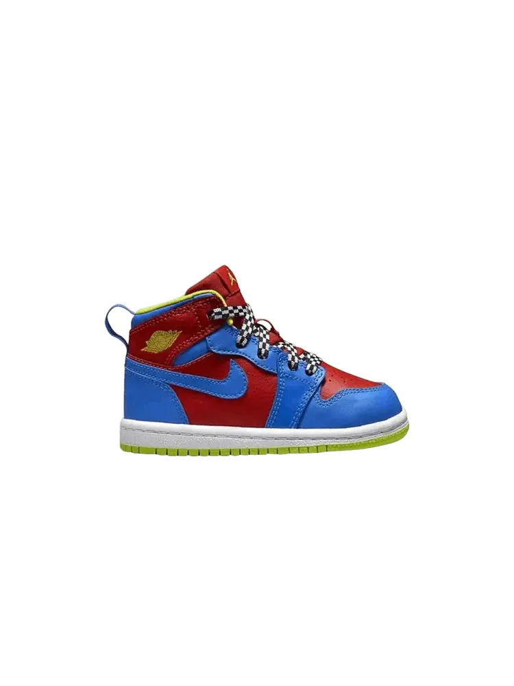 Кроссовки Air Jordan 1 Retro High TD 'Cyber Red Blue' — изображение 1 из 1, красный