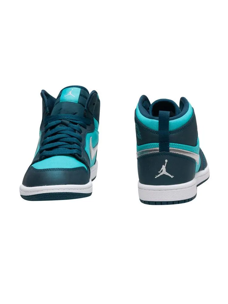 Кроссовки Air Jordan Air Jordan 1 Retro High PS 'Hyper Jade' — изображение 4 из 5, металлик серебристый